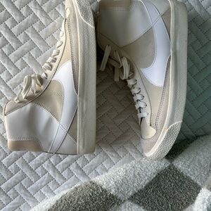 Nike Cream and White Blazers